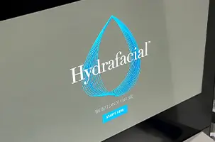 Hydrafacial Lake Highland treatment screen displayed at the Dallas med spa before a facial session