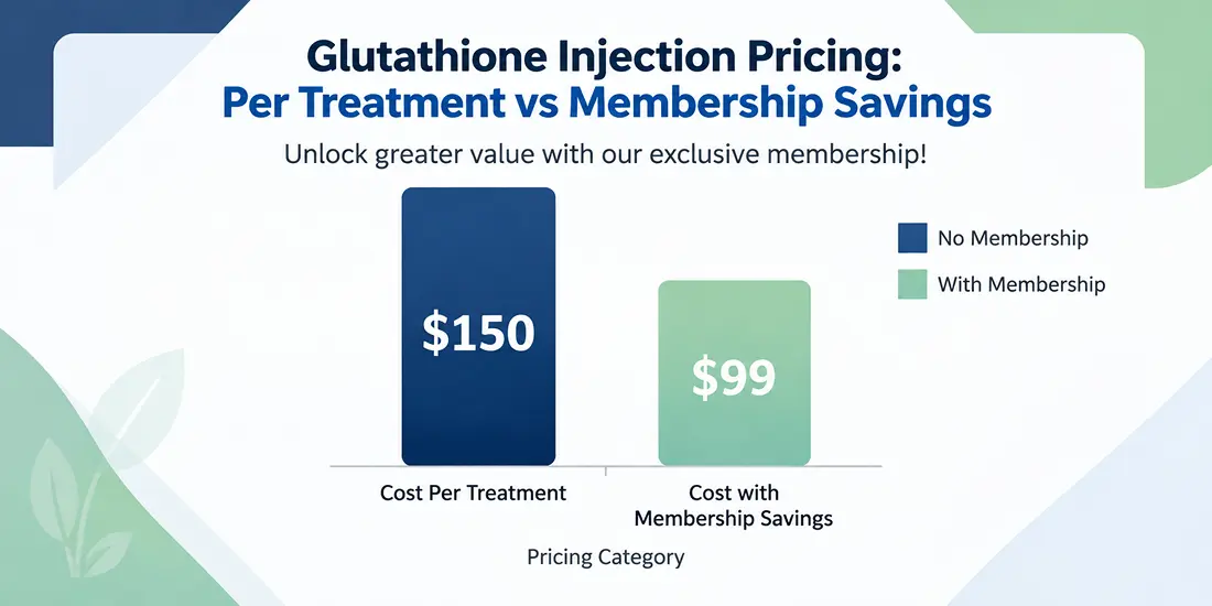 Glutathione injection pricing
